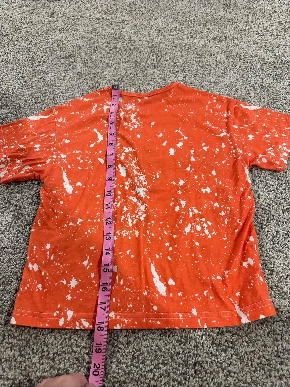 Orange Halloween Kids Tee with Ghost Pumpkin Skull Graphic